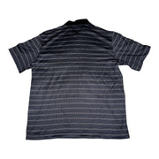 Men's Striped Polo Neck Regular Fit T-Shirt, Purple