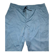 Men's Solid Swim Board-Shorts with Adjustable Drawstrings & Pockets, Faded Blue