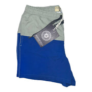 Men's Slip-On Swim-shorts with Adjustable Drawstrings & Internal Lining, Blue