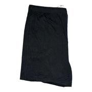 Men's Solid Slip-On Comfort Fit Pajama Shorts with Elastic Waistband, Black