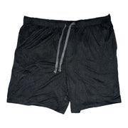Men's Solid Slip-On Comfort Fit Pajama Shorts with Elastic Waistband, Black