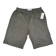 Men's Solid Slip-On Comfort Fit Pajama Shorts with Elastic Waistband, Dark Grey