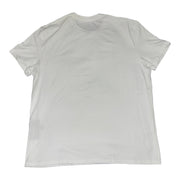 Men's T-Shirt – 3D Logo Scoop Neck Style, White