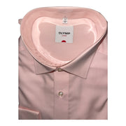 Men's Solid Long Sleeve Side Pocket Tailored Fit Formal Shirt, Pink