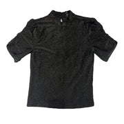 Women's Short Sleeve Formal High Neckline Top