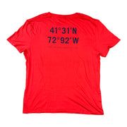 Men's Graphic Scoop Neck Relaxed Fit T-Shirt, Red