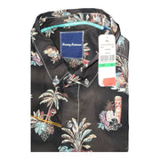 Men's Short Sleeve Patterned Relaxed Fit Casual Shirt, Blue
