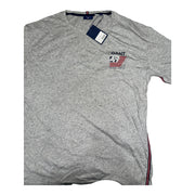 Men's Graphic Brand Name Scoop Neck T-Shirt, Grey