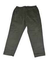 Men's Regular Fit Mid Rise Pants with Adjustable Waistband, Dark Grey