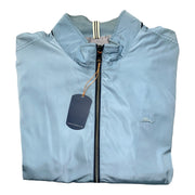 Men's Long Sleeve Zippered Wind Breaker Jacket, Baby Blue