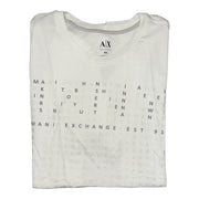 Men's T-Shirt – Word Grid Logo Graphic in Blue