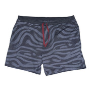 Men's Solid T-Shirt & Graphic Elastic Waistband Shorts Pyjama Set, Grey