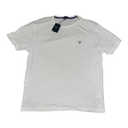 Men's Brand Name Logo Round Neck T-Shirt