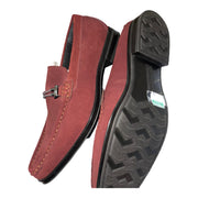 Men's Classic Velvet Loafers, Maroon