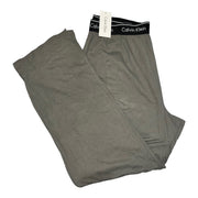 Men's Solid Slip-On Elastic Waistband with Brand Name Comfort Pajama Pants