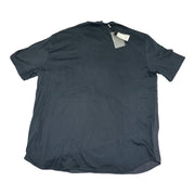 Men's Checkered Patterned Slim Fit T-Shirt, Navy
