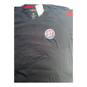Men's Graphic Print Crew Neck T-Shirt, Navy