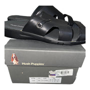 Men's Comfort Leather Daily Sandals, Black