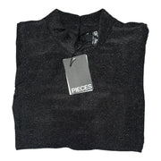 Women's Short Sleeve Formal High Neckline Top