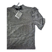 Women's Short Sleeve Formal High Neckline Top