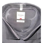 Men's Solid Long Sleeve Side Pocket Comfort Fit Formal Shirt, Grey