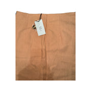 Women's Solid Asymmetrical Pencil Skirt, Salmon