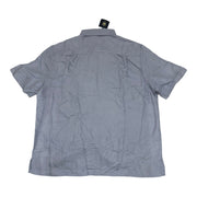 Men's Short Sleeve Solid Relaxed Fit Casual Shirt, Light Blue