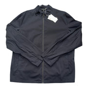 Men's Lightweight Long Sleeve Zippered Wind Breaker Jacket, Black