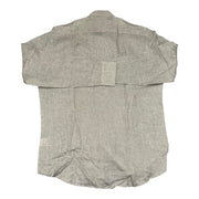 Men's Linen Long Sleeve Relaxed Fit Casual Shirt, Grey