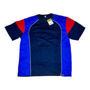 Men's Pattern Short Sleeve T-Shirt & Elastic Waistband Shorts Pyjama Set, Navy