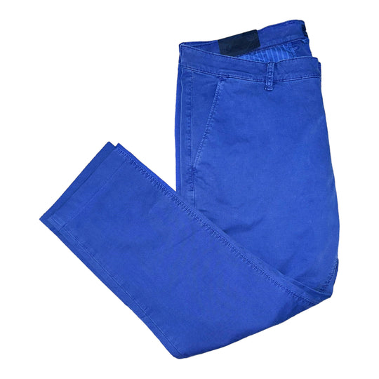 Men's Slim Fit Low Rise Stretchable Chino Pants, Indigo