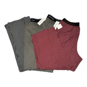 Men's Solid Slip-On Elastic Waistband with Brand Name Comfort Pajama Pants