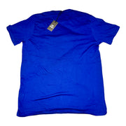 Men's Graphic Print Crew Neck T-Shirt, Dark Blue