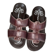 Men's Comfort Leather Daily Sandals, Brown