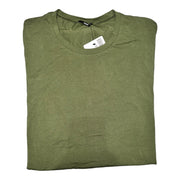 Men's Solid Crew Neck Slim Fit T-Shirt, Olive Green