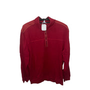 Men’s Half-Zip Knit Sweater, Dark Red