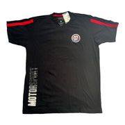 Men's Graphic Print Crew Neck T-Shirt, Navy