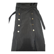 Women's Cut Sleeve Form Fitting Midi Vest Dress, Black