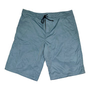 Men's Solid Swim Board-Shorts with Adjustable Drawstrings & Pockets, Faded Blue