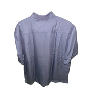 Men's Short Sleeve Solid Relaxed Fit Casual Shirt, Light Blue